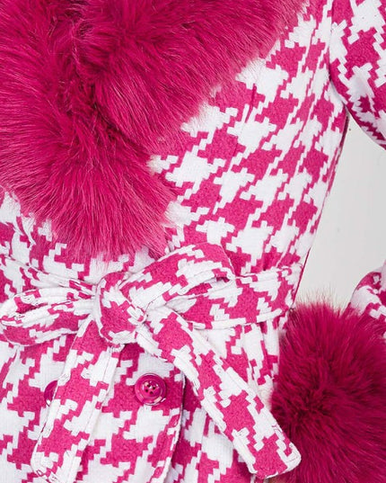 Chic Houndstooth Coat