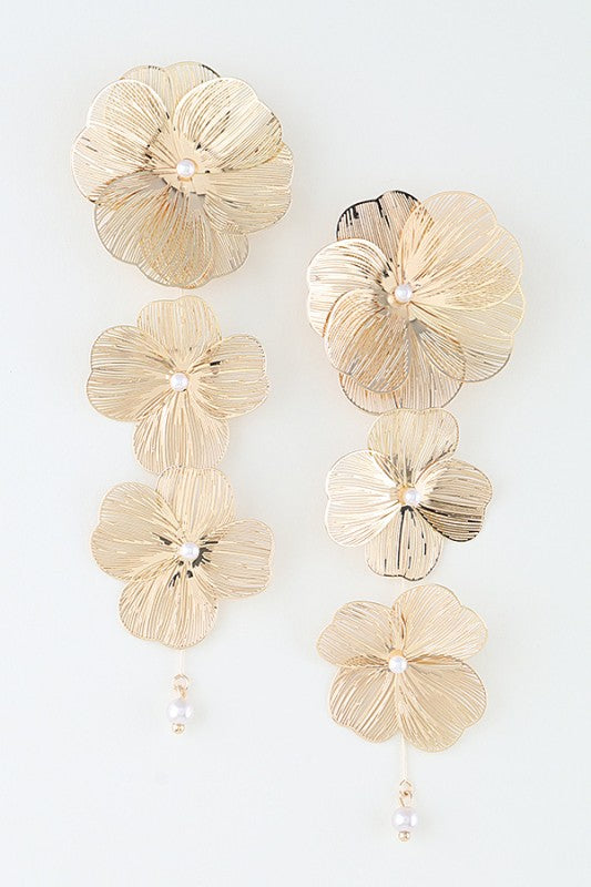 Golden Flora Earrings
