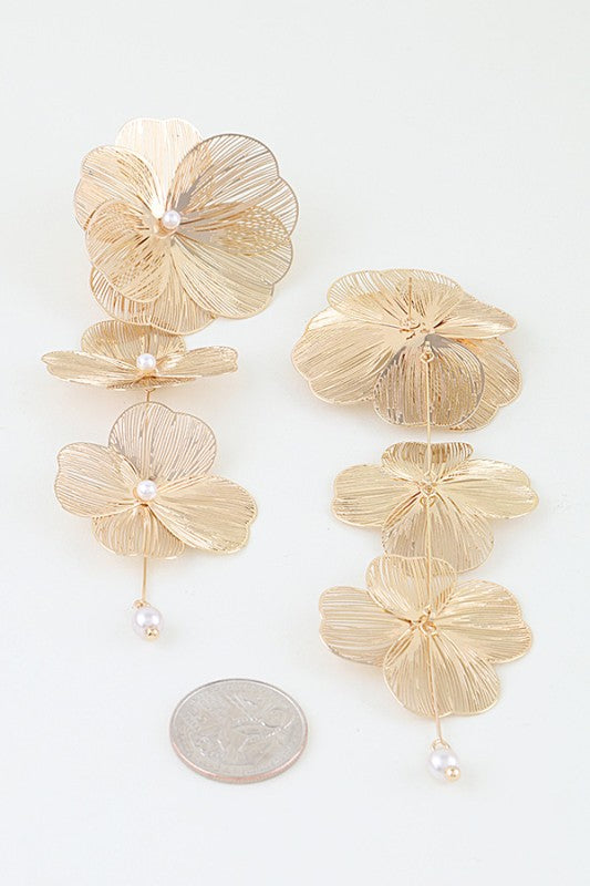 Golden Flora Earrings