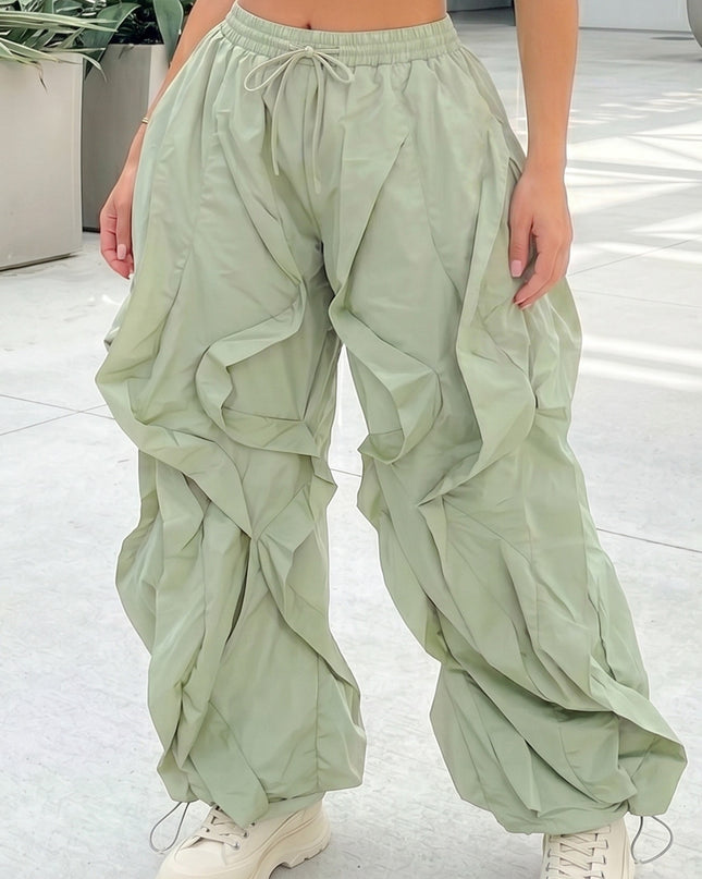 Ruffle Trim Joggers