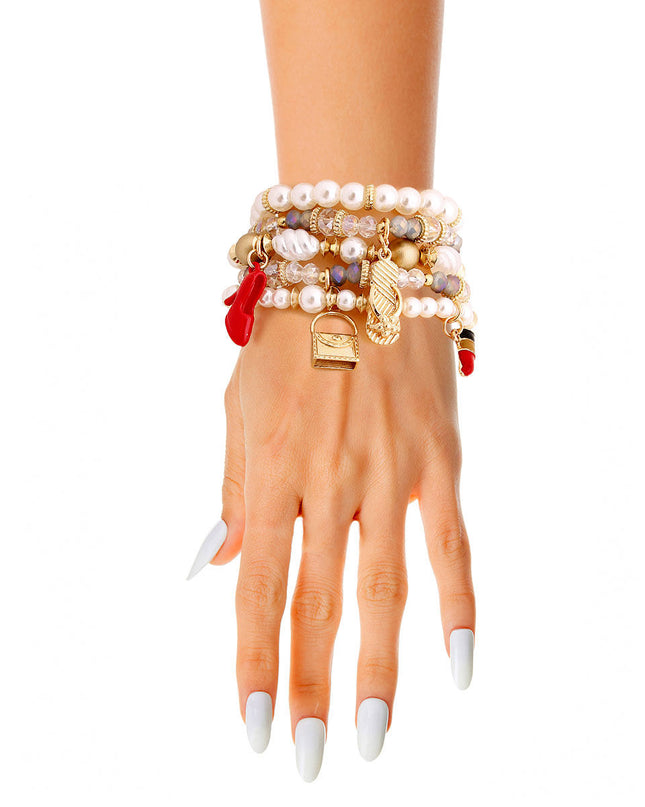 Pearl Bead Fashion Charm Bracelets