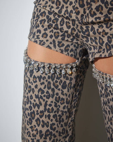 Rhinestone Animal Denim