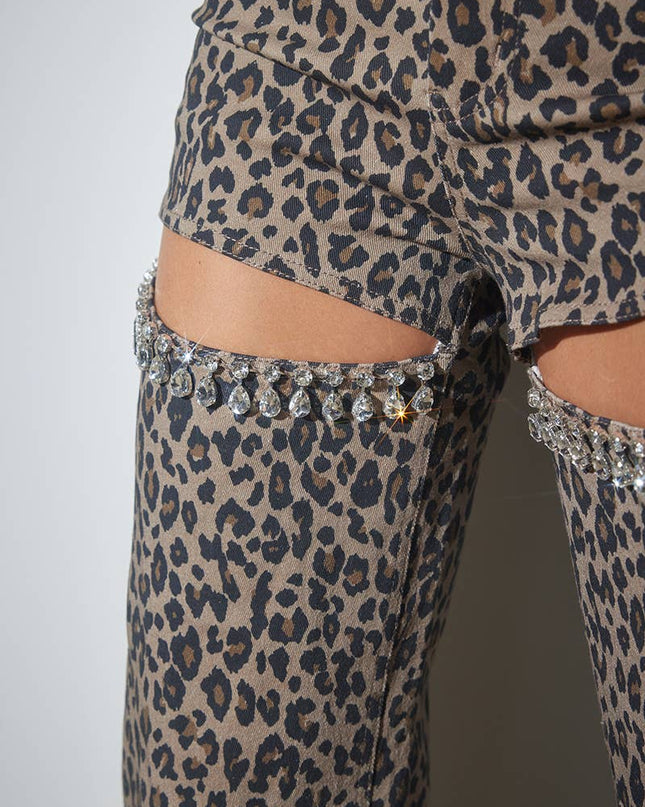 Rhinestone Animal Denim