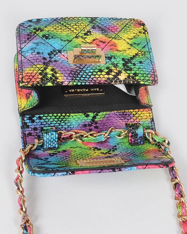 Multi Snake Print Mini Bag