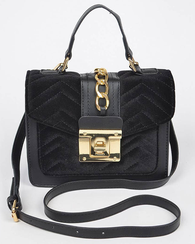 Quilted Velvet Bag
