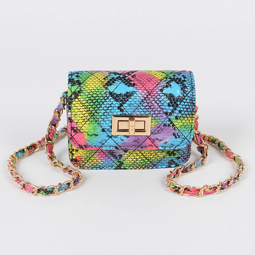 Multi Snake Print Mini Bag