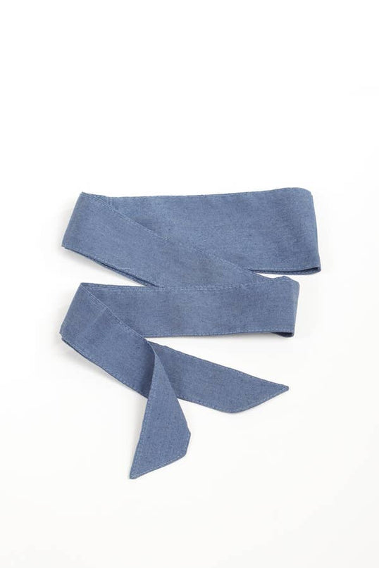 Denim Ribbon Belt