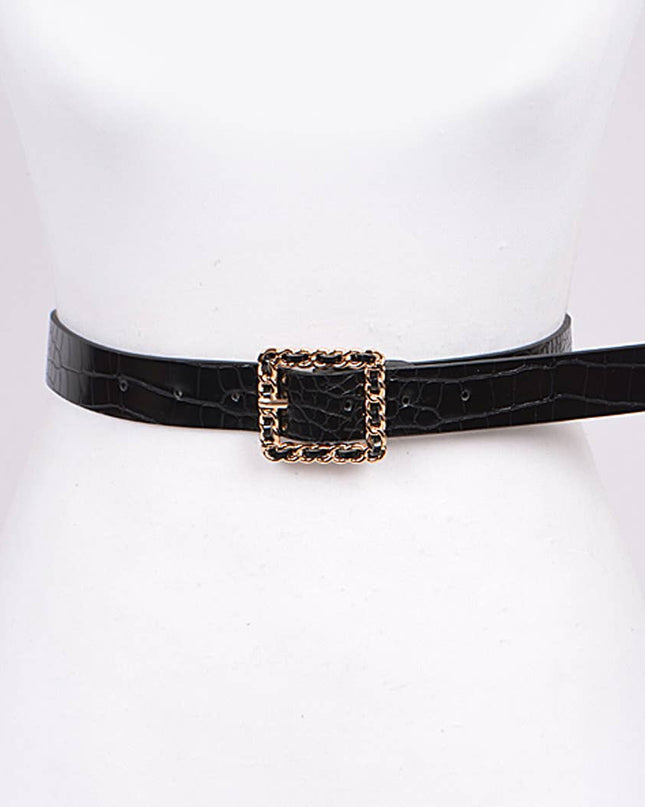 Chain Link Buckle Belt