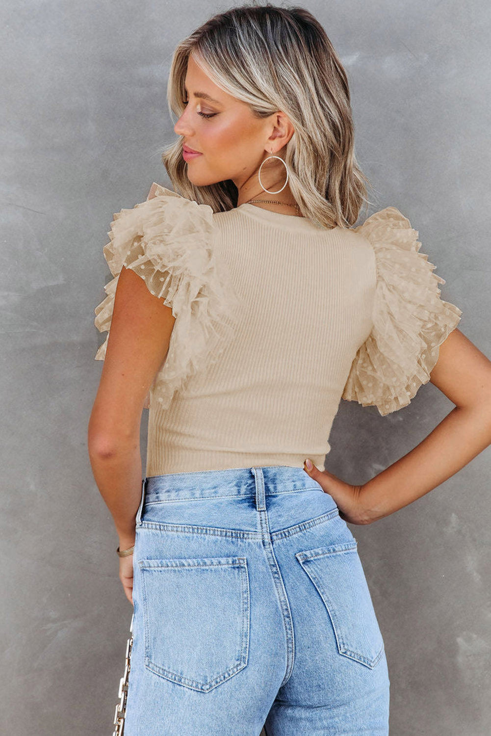 Apricot Dotty Top