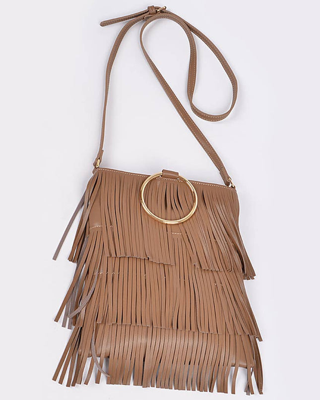 Tassel Drape Clutch