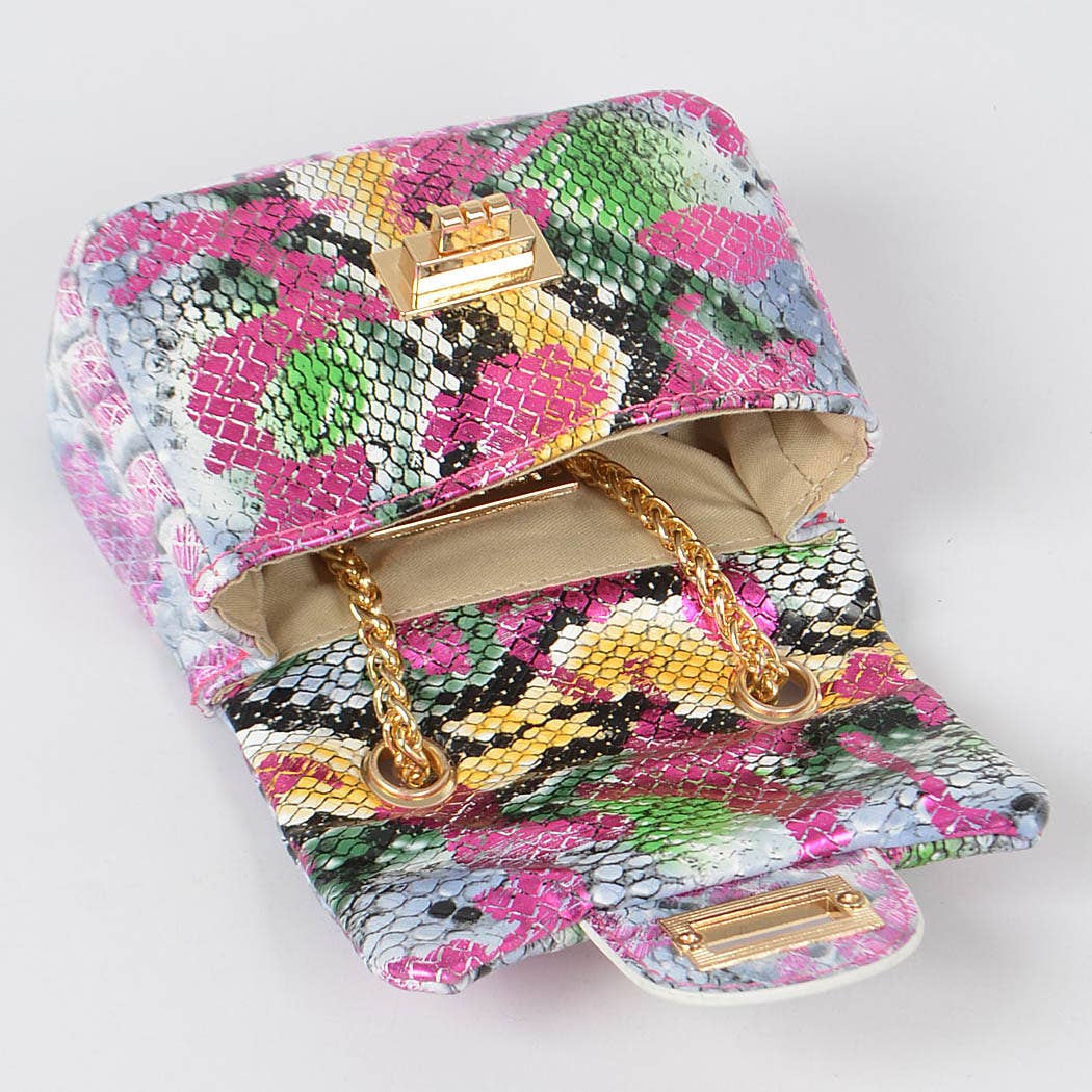 Multi Snake Mini Clutch