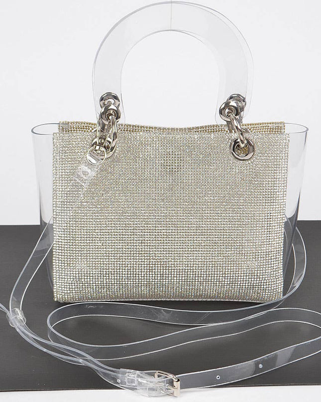 Rhinestone Clear Bag