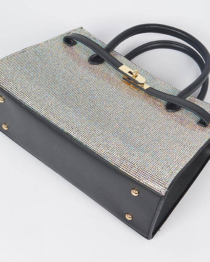 Rhinestone Satchel Bag