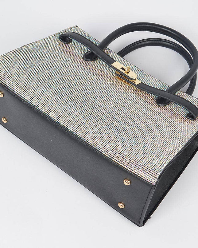 Rhinestone Satchel Bag