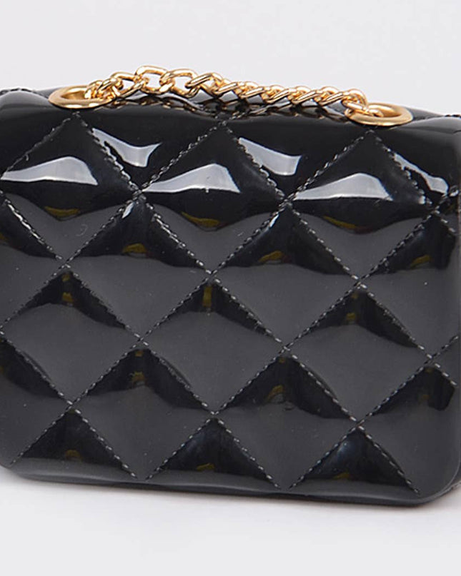 Shine Jelly Chain Strap Mini Clutch