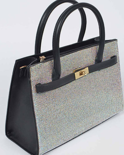 Rhinestone Satchel Bag