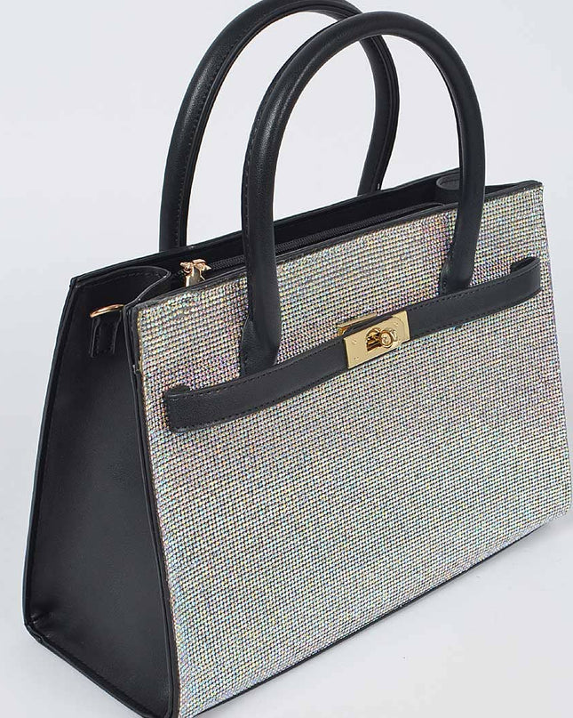 Rhinestone Satchel Bag