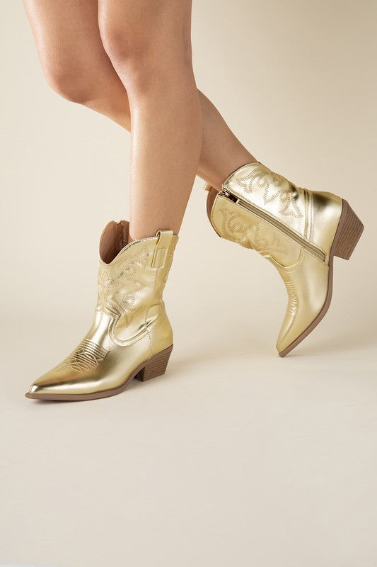 Golden Western Booties