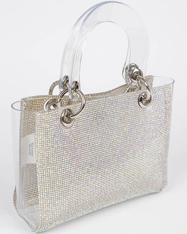 Rhinestone Clear Bag