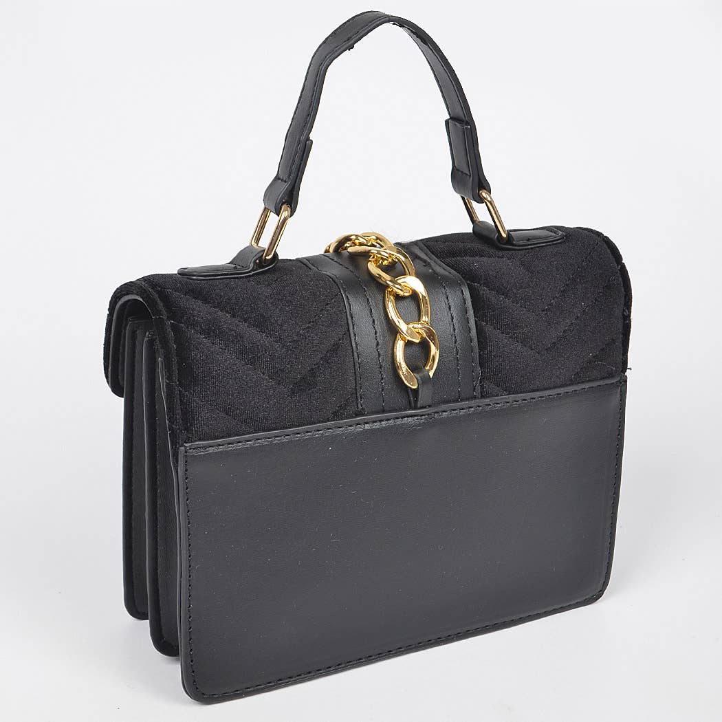 Quilted Velvet Bag