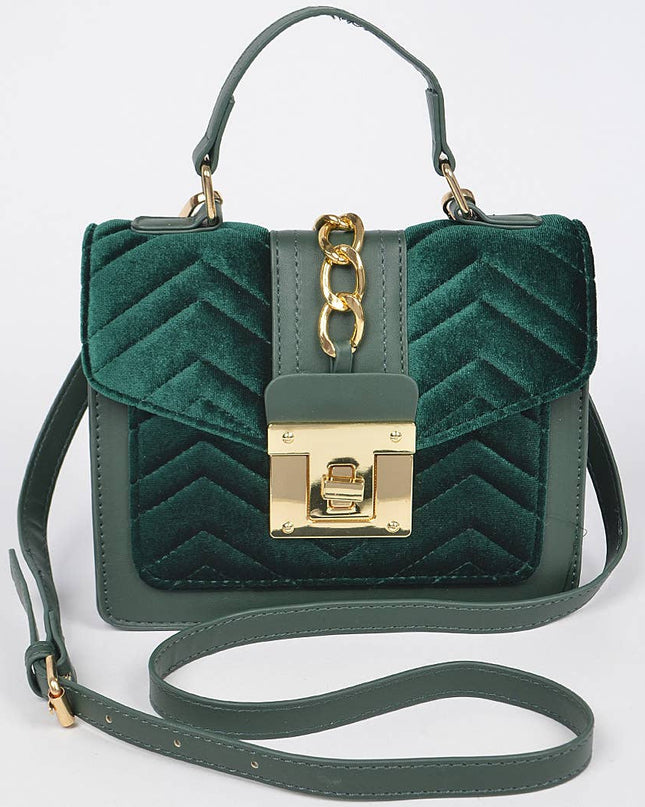 Quilted Velvet Bag