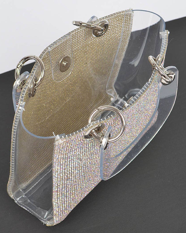 Rhinestone Clear Bag