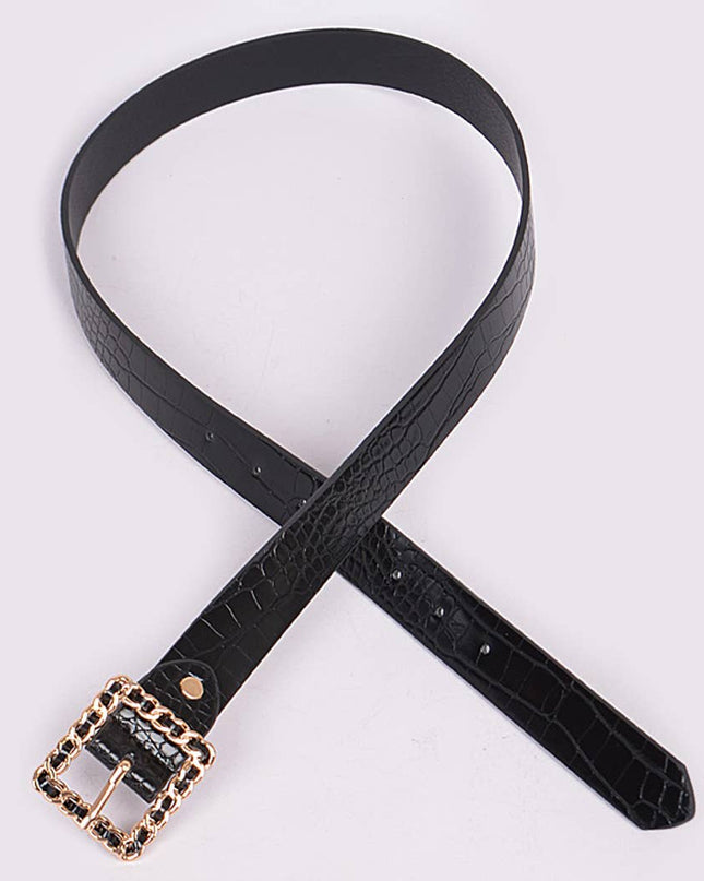 Chain Link Buckle Belt