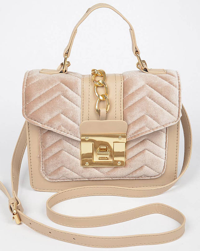 Quilted Velvet Bag