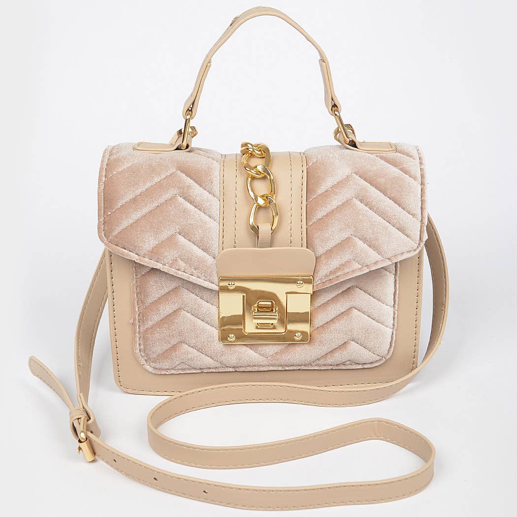 Quilted Velvet Bag