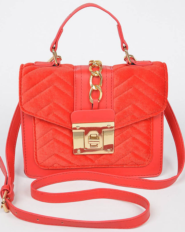 Quilted Velvet Bag