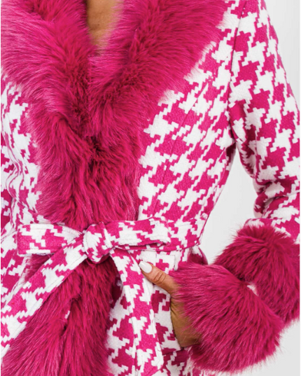 Chic Houndstooth Coat