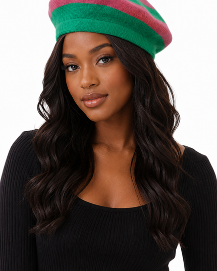 Pink & Green Beret
