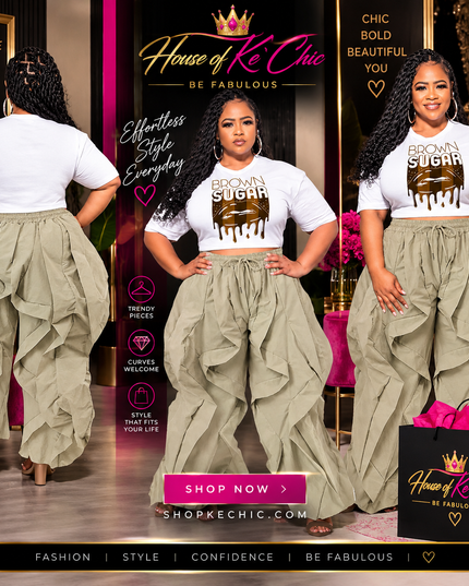 *Ruffle Trim Joggers