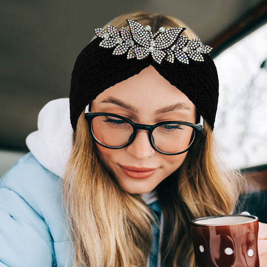 Blinged Butterfly Earmuff Headband