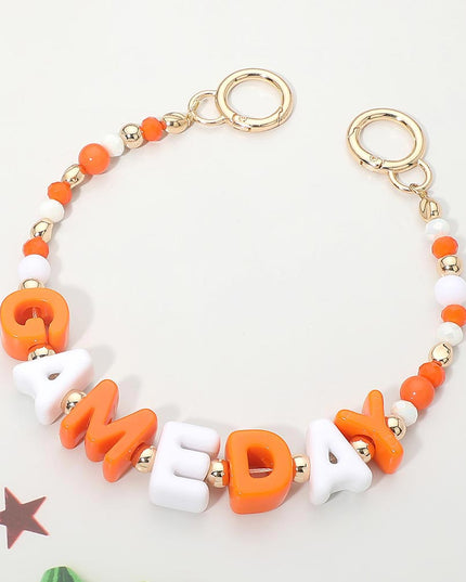 VOLS GAME DAY Letter Beaded Bag Charm