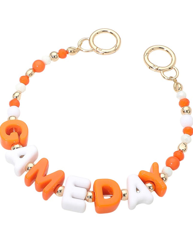 VOLS GAME DAY Letter Beaded Bag Charm
