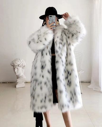 Faux Fox Fur Coat