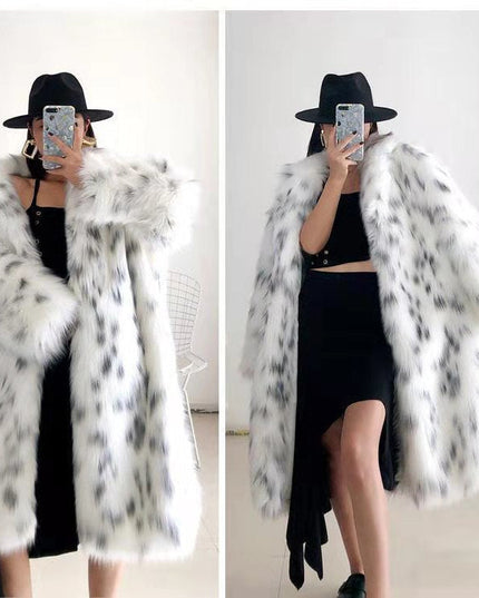 Faux Fox Fur Coat