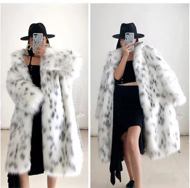 Faux Fox Fur Coat