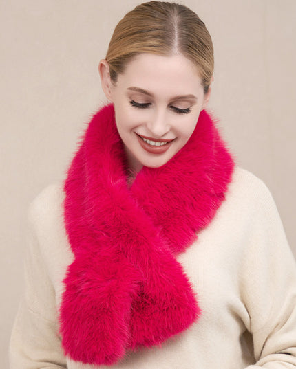 Faux Fur Pull Thru Scarf