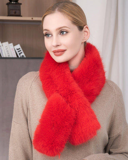 Faux Fur Pull Thru Scarf