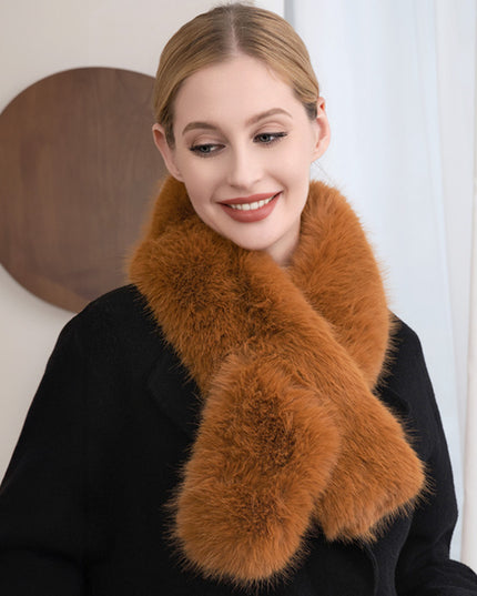 Faux Fur Pull Thru Scarf