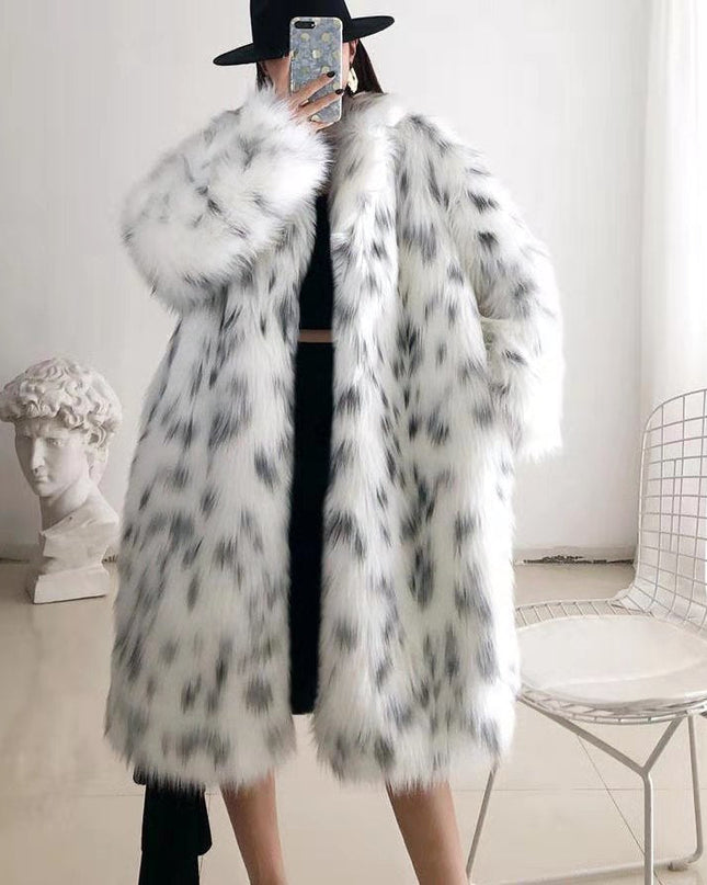 Faux Fox Fur Coat