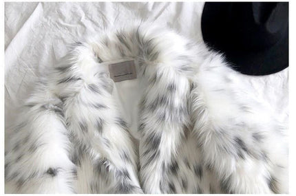Faux Fox Fur Coat