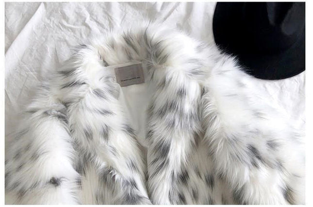 Faux Fox Fur Coat