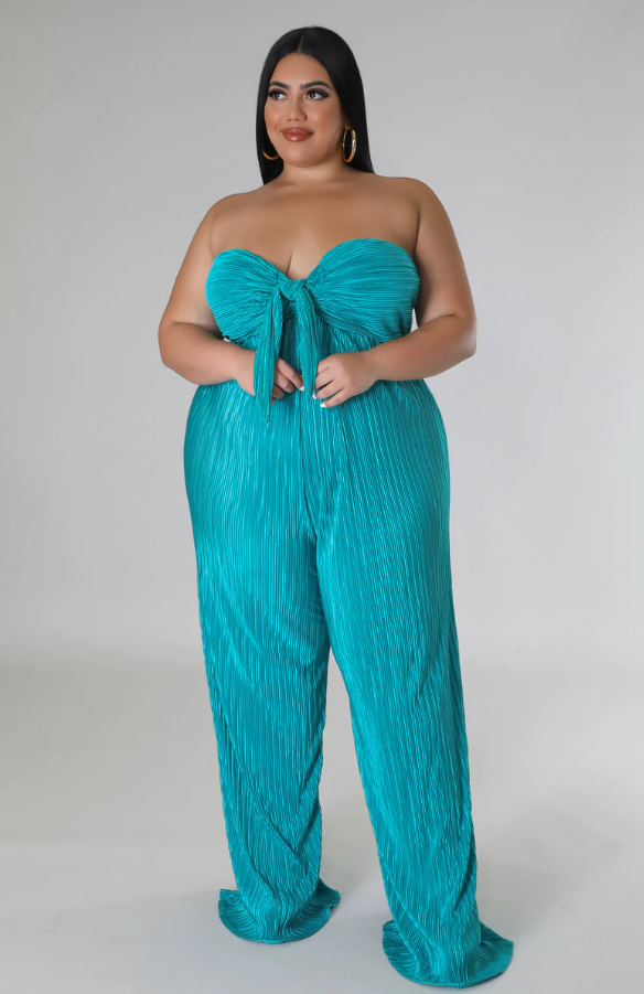 Teal Luxe Jumpsuit