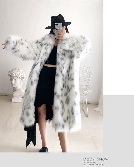 Faux Fox Fur Coat