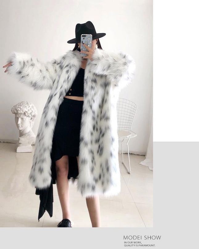 Faux Fox Fur Coat