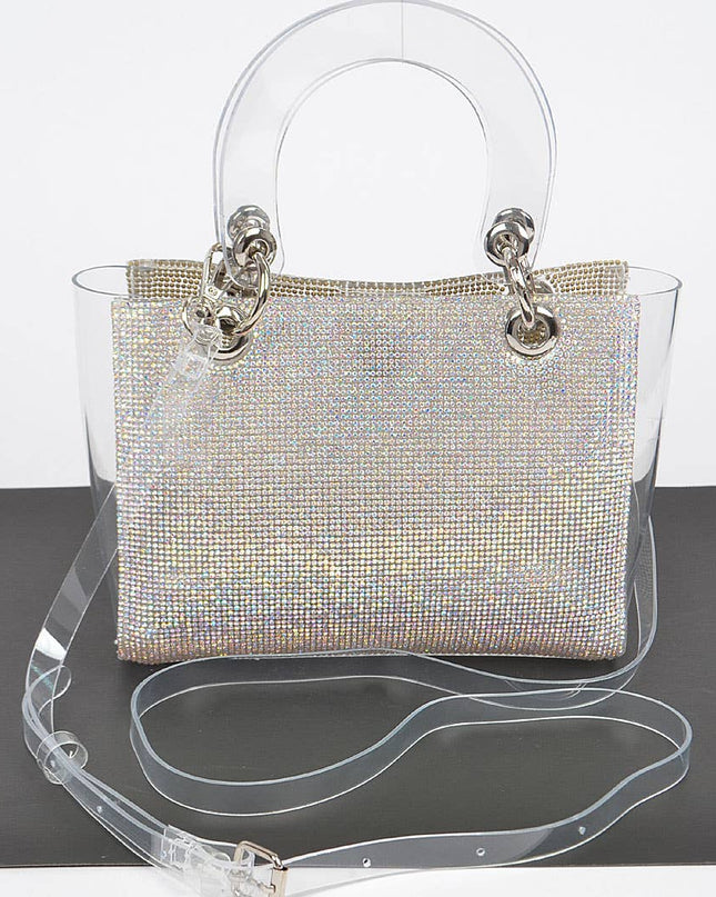 Rhinestone Clear Bag