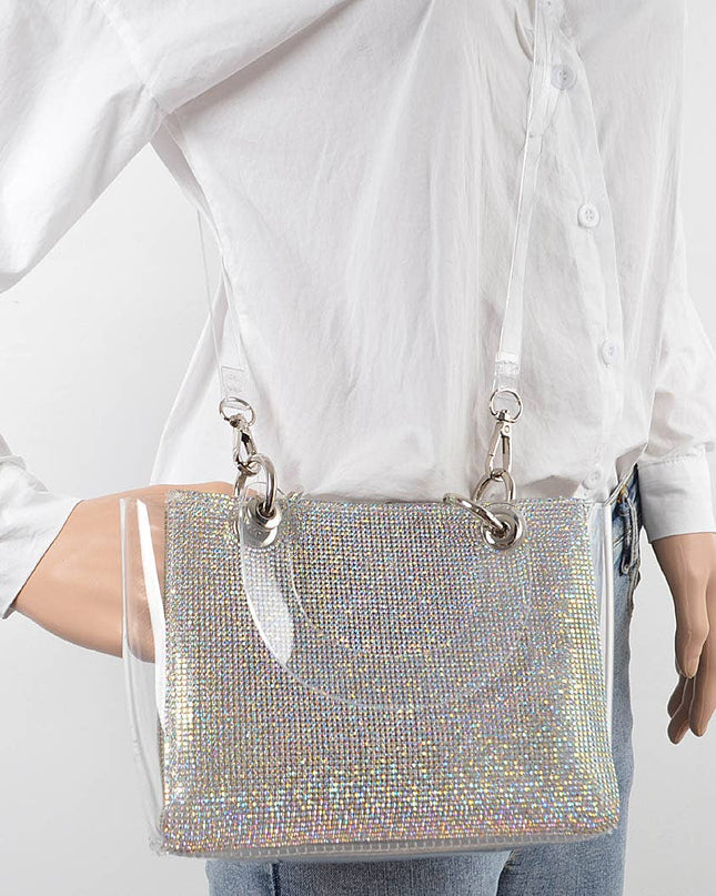 Rhinestone Clear Bag